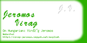 jeromos virag business card